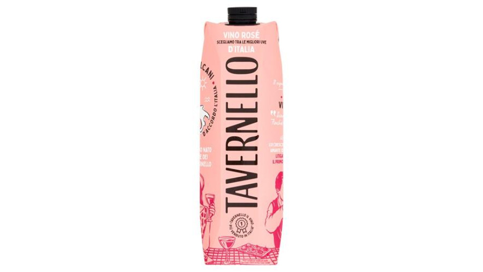 Tavernello classico - Vino Rosato d'Italia - Brik da 1 L