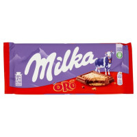 Milka Lotus Biscoff Tavoletta di Cioccolato al Latte con inclusioni di Biscotto Lotus Biscoff Latte 100% Alpino 90g