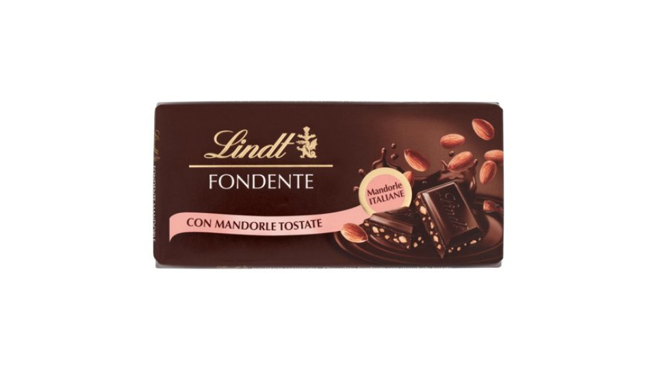Lindt Tavoletta Classica Cioccolato Fondente con Mandorle 100g