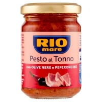 PESTO AL TONNO OLIVE NERE E PEPERONCINO