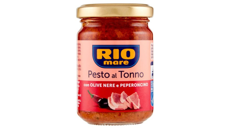 PESTO AL TONNO OLIVE NERE E PEPERONCINO
