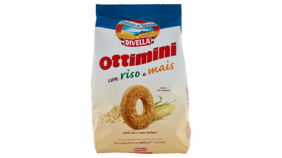 Divella Fantasie del Mattino Ottimini con riso e mais 400 g