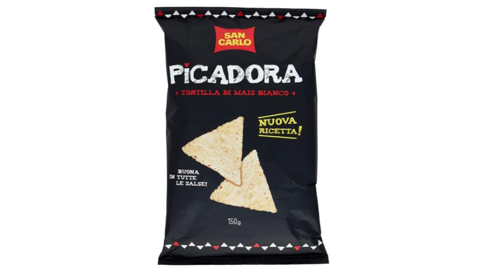 San Carlo Picadora Tortilla di Mais Bianco 150 g