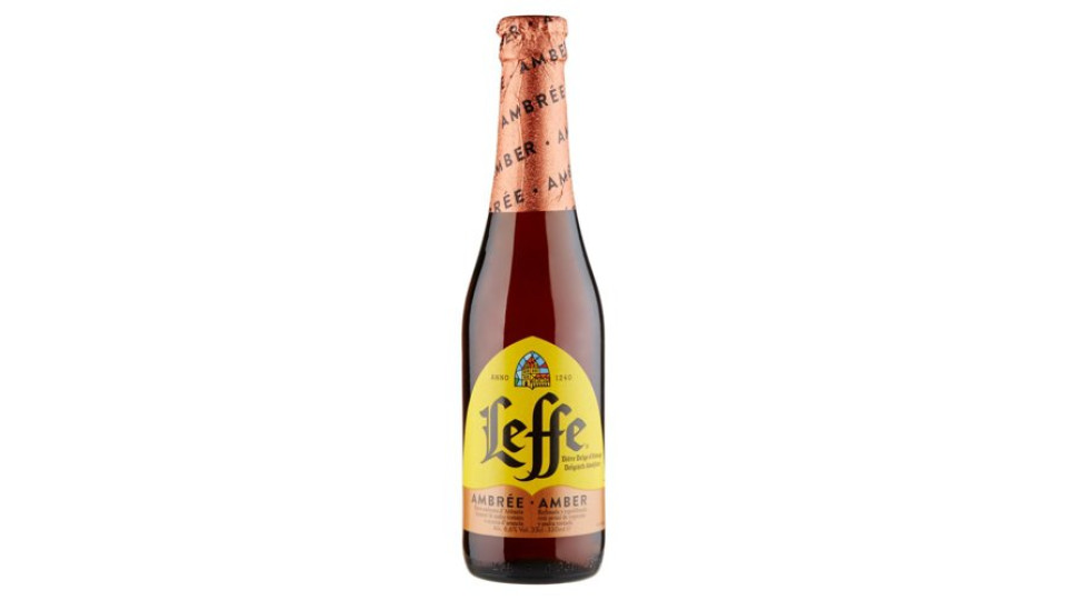 LEFFE AMBRÈE Birra ambrata belga d'abbazia doppio malto bottiglia 33cl