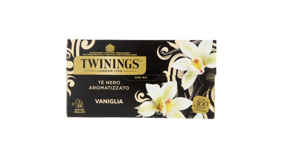 Twinings Vaniglia Tè Nero aromatizzato 20 filtri The 40 g