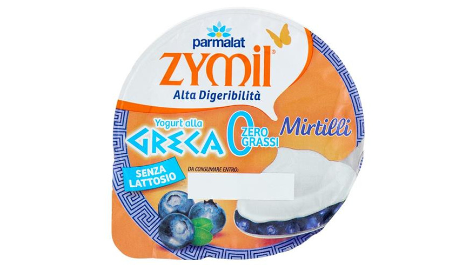 Parmalat, Zymil yogurt alla greca ai mirtilli
