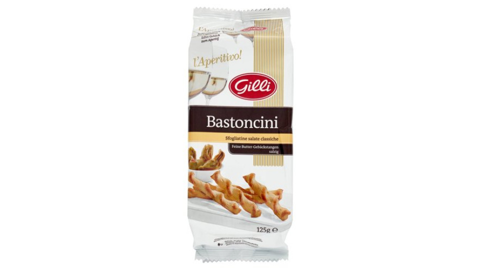 Gilli l'Aperitivo! Bastoncini Sfogliatine salate classiche 125 g