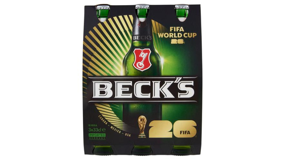 BECK'S Birra pilsner tedesca bottiglia 6x33cl