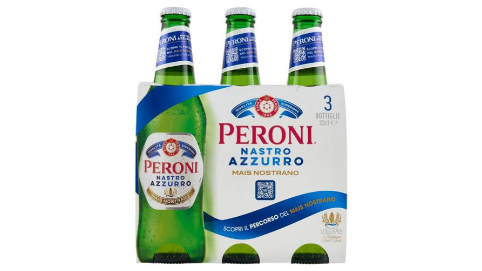 Peroni Nastro Azzurro Birra 3 x 33 cl