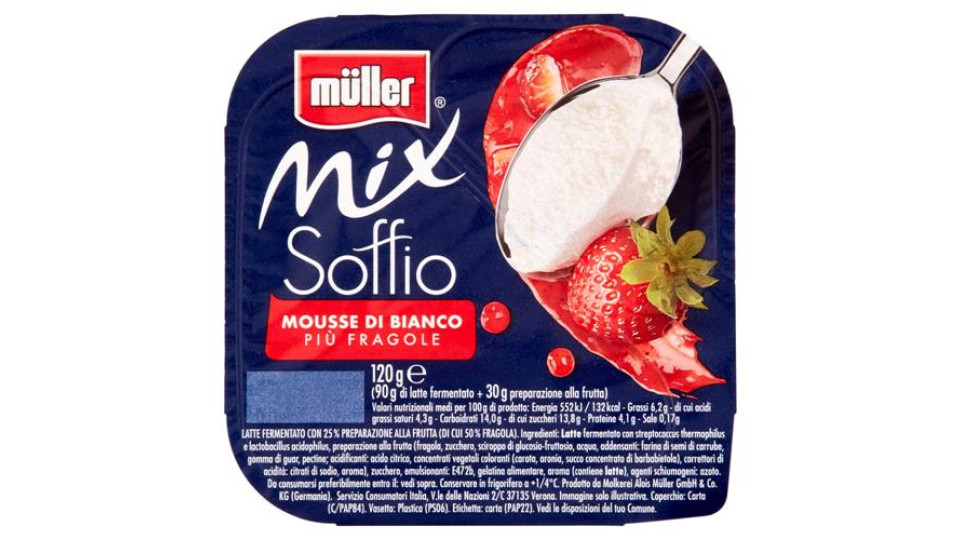 Mix Soffio Mousse di Bianco con Fragole