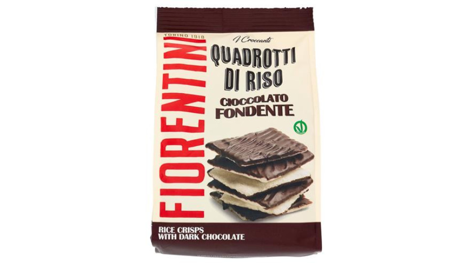Fiorentini i Croccanti Quadrotti di Riso Cioccolato Fondente 80 g