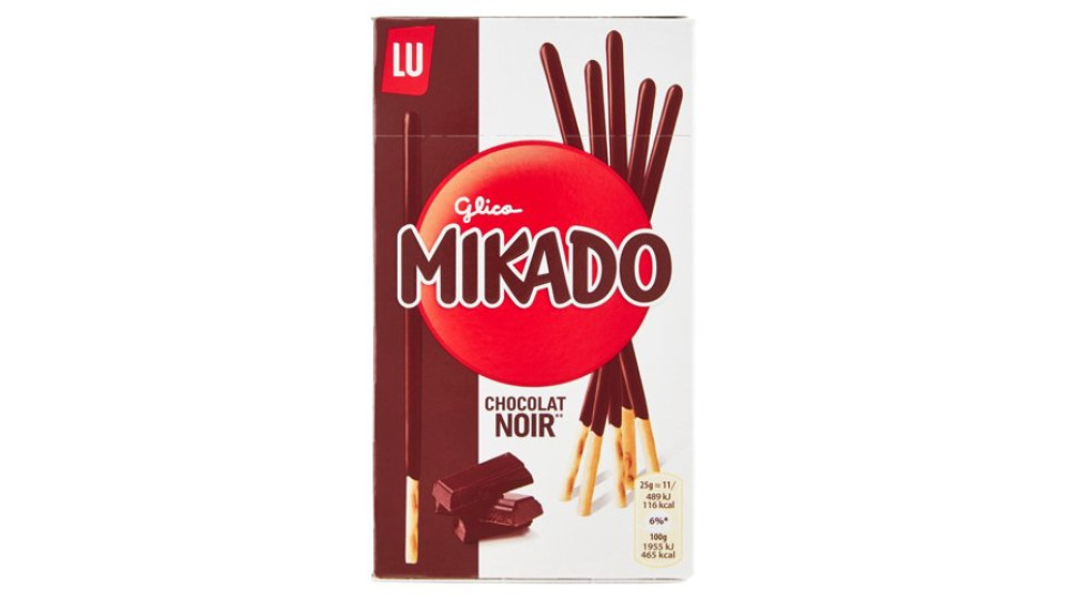 Mikado, biscotto ricoperto di cioccolato fondente - 75g