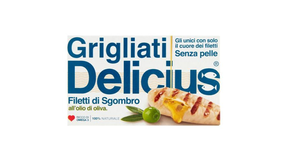 Delicius Grigliati Filetti di Sgombro all'olio di oliva 90 g