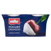 Müller, yogurt con frutta in pezzi alla ciliegia