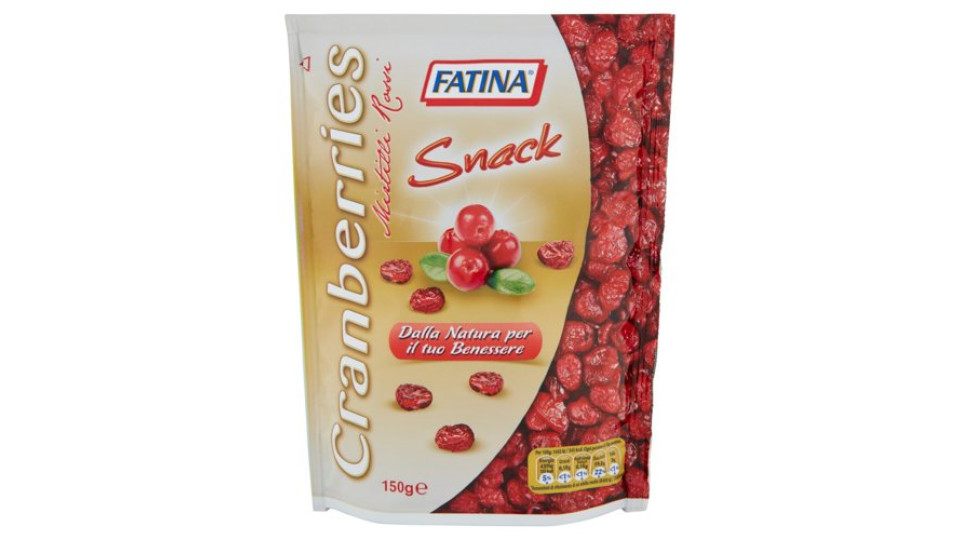 Fatina Snack Cranberries Mirtilli Rossi 150 g