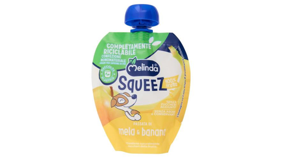 Melinda Squeez 100 % frutta Passata di mela & banana 90 g