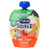 Melinda Squeez 100% frutta Passata di mela & frutti tropicali 90 g