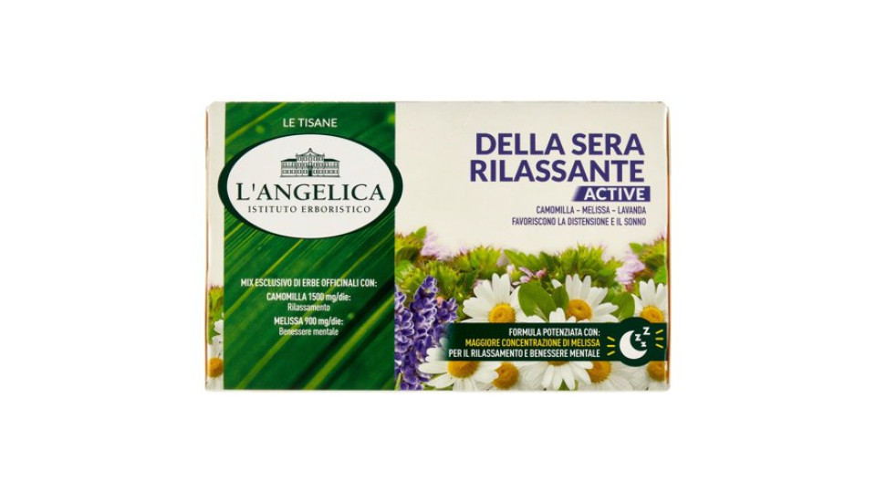L'Angelica Le Tisane Della Sera Rilassante Active 18 Filtri 27,9 g