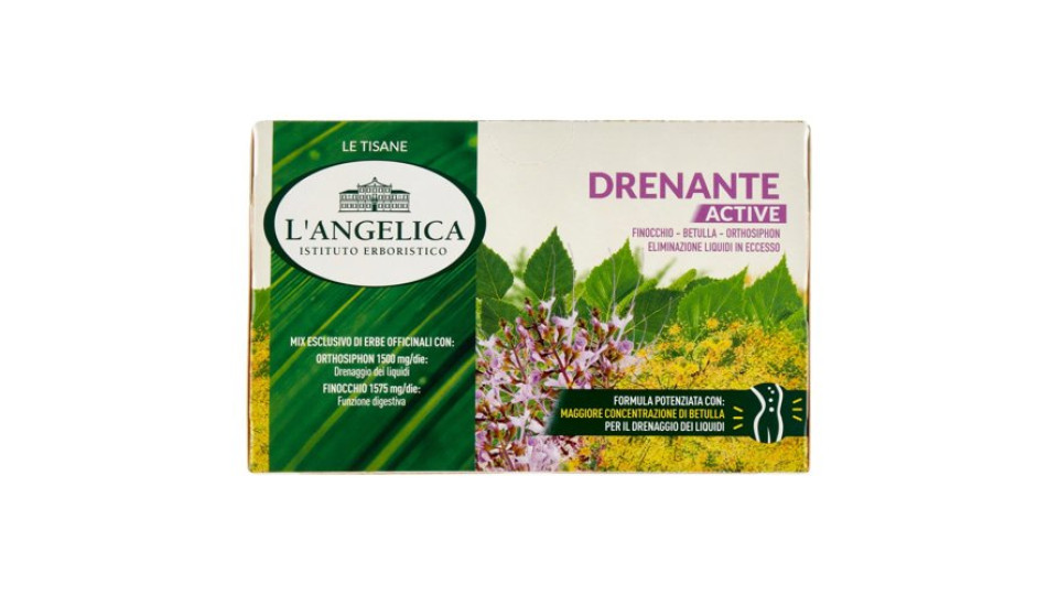 L'Angelica Le Tisane Drenante Active 18 Filtri 35,1 g