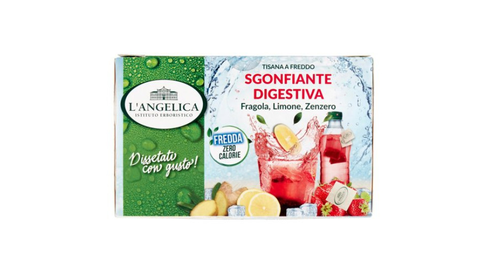 L'Angelica Tisana a Freddo Sgonfiante Digestiva 18 Filtri 39.6 g