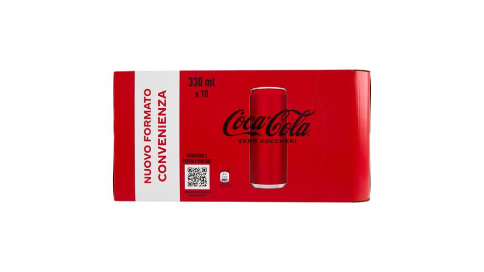 Coca-Cola Zero Zuccheri 10 x 330ml Lattina