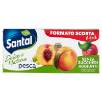 Santàl Dolce di Natura pesca Senza Zuccheri Aggiunti 6 x 200 ml