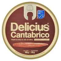 Delicius Cantabrico Filetti di Alici in olio di oliva 100 g