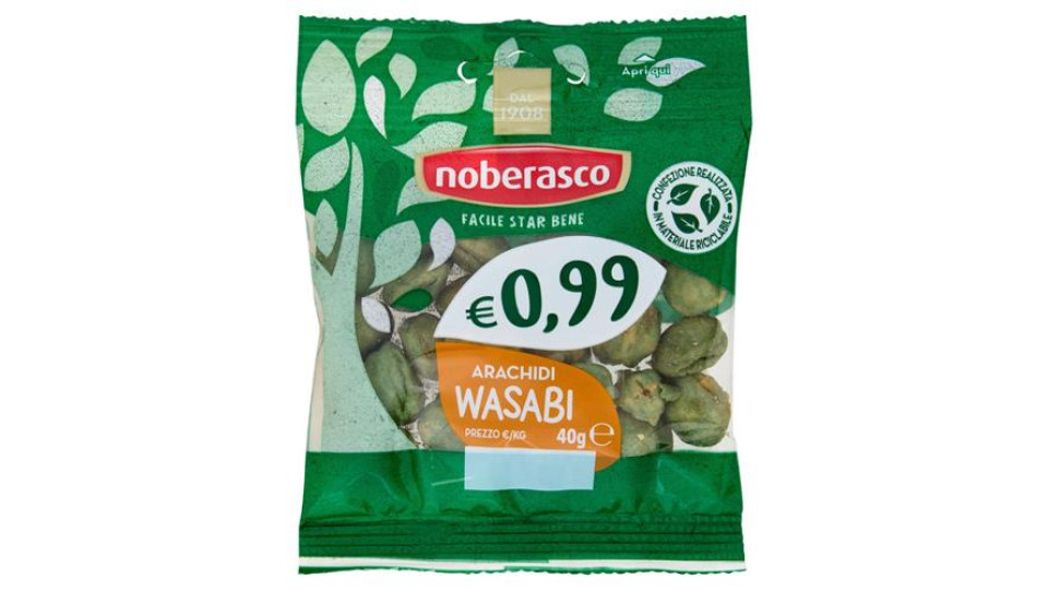 noberasco € 0,99 Arachidi Wasabi 40 g