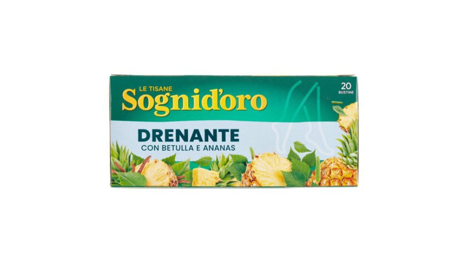 Sognid'oro le Tisane Drenante con Betulla e Ananas bustine 20 x 1,8 g