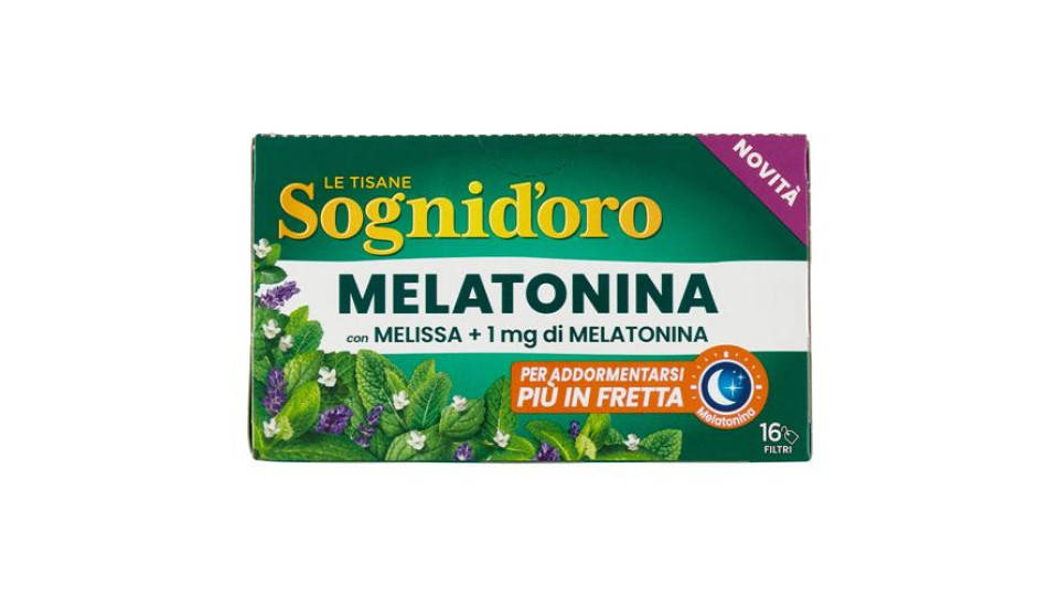 Sognid'oro le Tisane Melatonina con Melissa + 1mg di Melatonina bustine 16 x 2 g