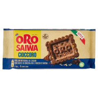 Oro Saiwa Cioccoro - frollini integrali al cacao con gocce di cioccolato e fiocchi d'avena - 300g