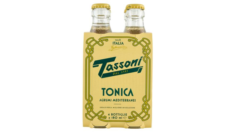 Tassoni Tonica Agrumi Mediterranei 4 x 180 ml