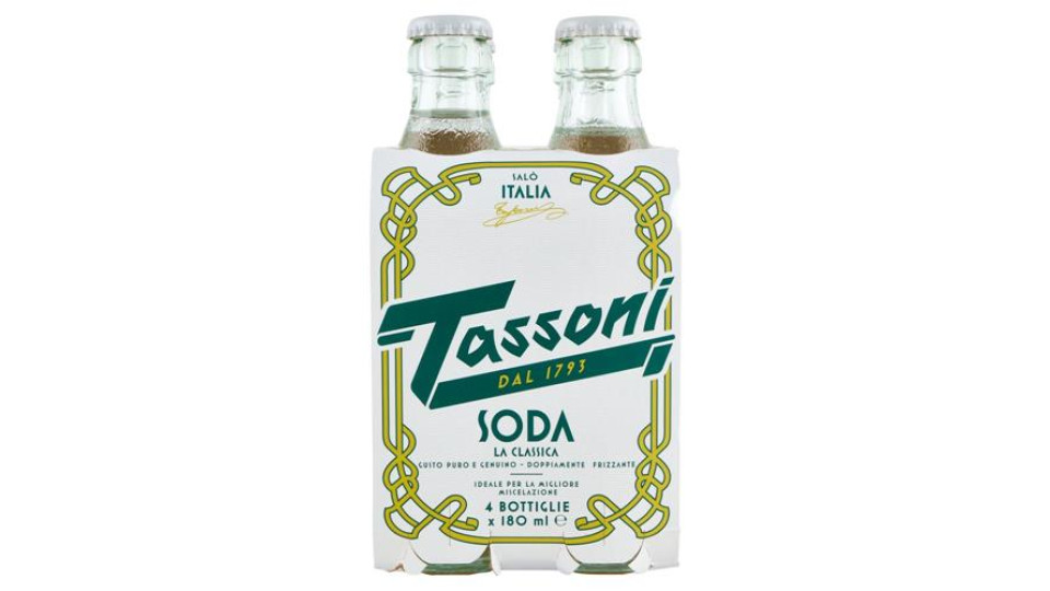 Tassoni Soda la Classica 4 x 180 ml