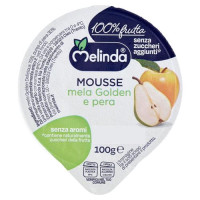 Melinda Mousse Mela Golden E Pera 2 X 100 G