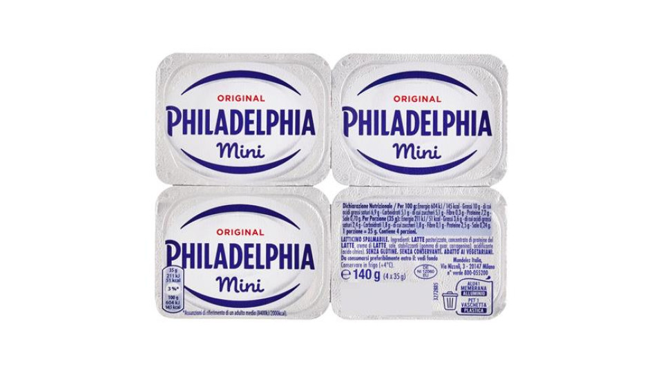 Philadelphia Original Mini Formaggio Fresco Spalmabile - 4x35g