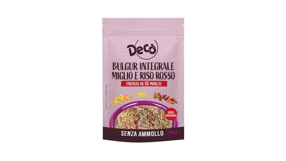 Decò bulgur integrale, miglio e riso rosso