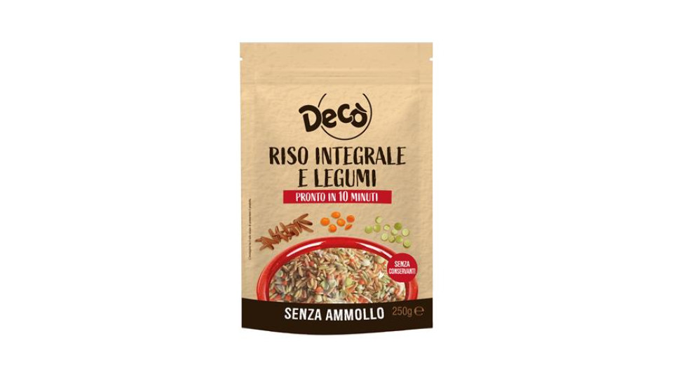 Decò riso integrale e legumi
