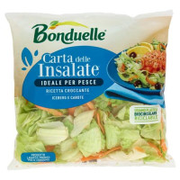 Insalata mista lavata e pronta per il consumo