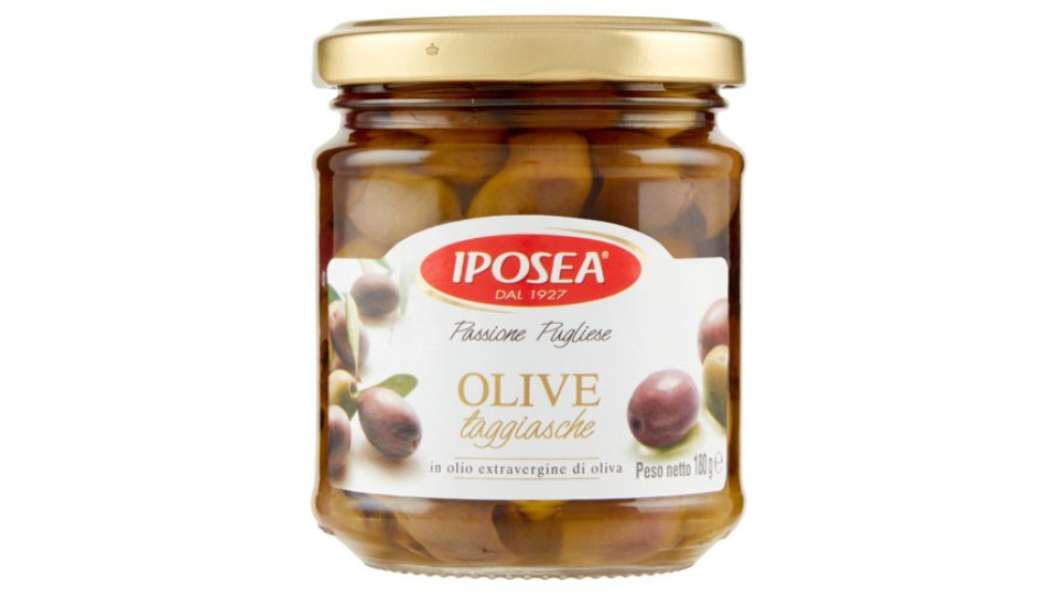 Iposea Olive taggiasche in olio extravergine di oliva 180 g