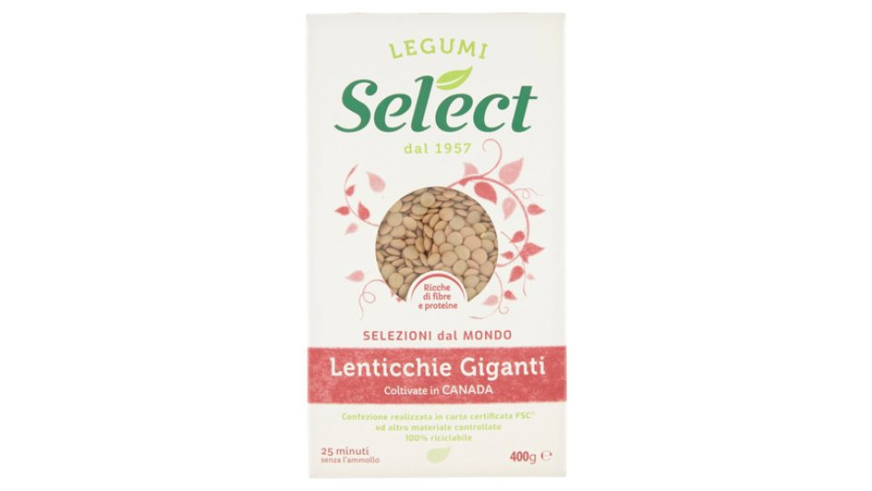 Select Selezioni dal Mondo Lenticchie Giganti 400 g