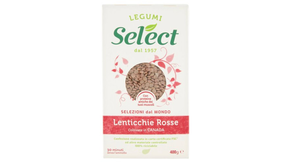 Select Selezioni dal Mondo Lenticchie Rosse 400 g