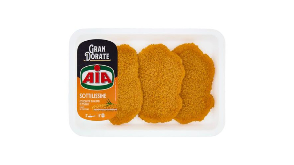 Aia Semplicemente Sottilissime Sottili Cotolette di Filetti di Pollo 0,210 kg