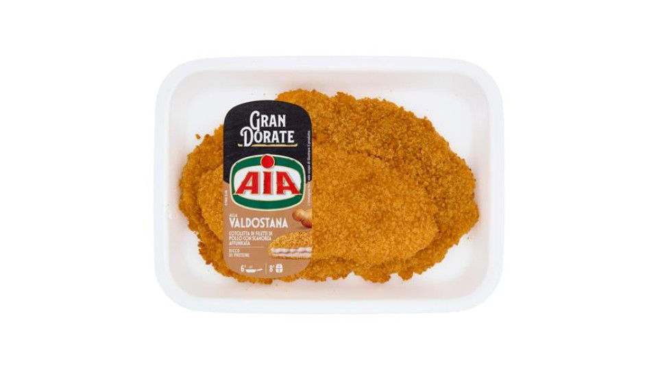 Aia Semplicemente alla Valdostana Cotoletta di Filetti di Pollo con Scamorza Affumicata 0,200 kg