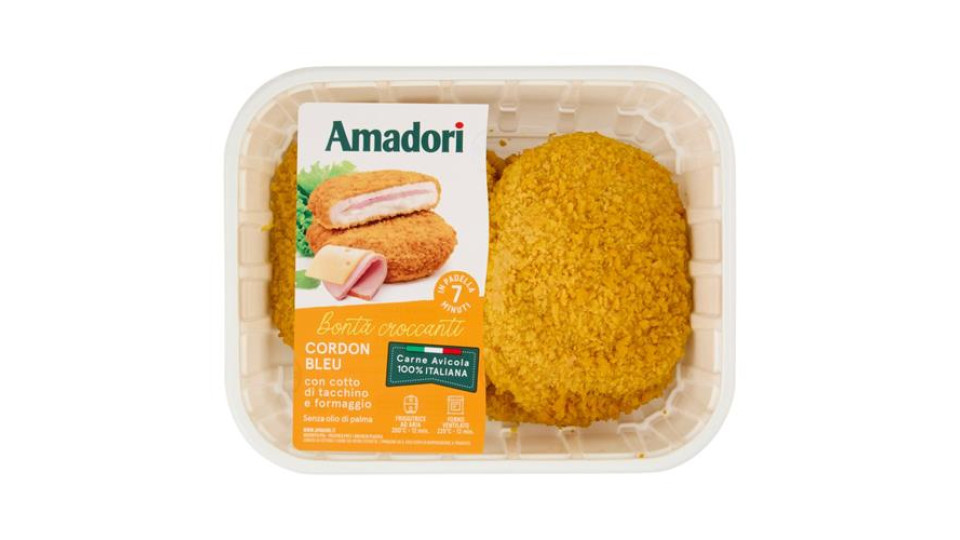 Amadori Cordon Bleu con cotto di tacchino e formaggio 0,500 kg