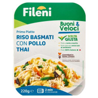 Fileni Buoni & Veloci Primo Piatto Riso Basmati con Pollo Thai 220 g