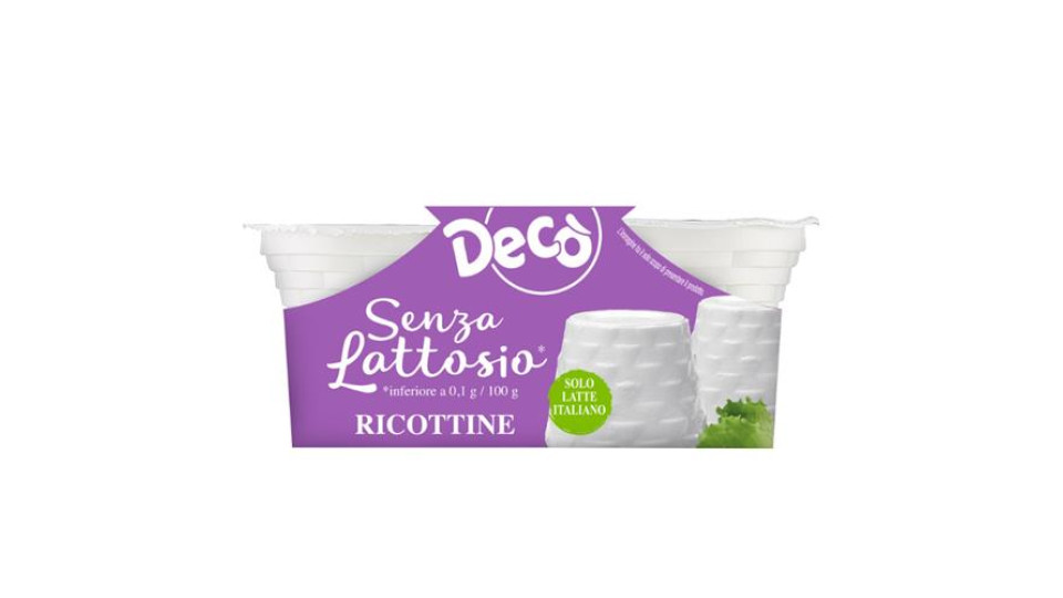Decò ricotta senza lattosio
