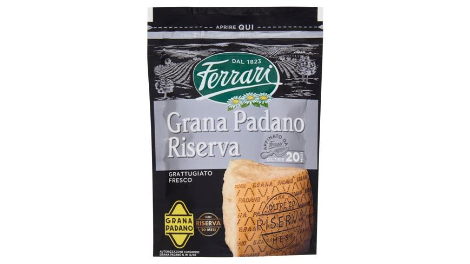 Ferrari Grana Padano Riserva DOP Oltre 20 Mesi Grattugiato Fresco 60 g
