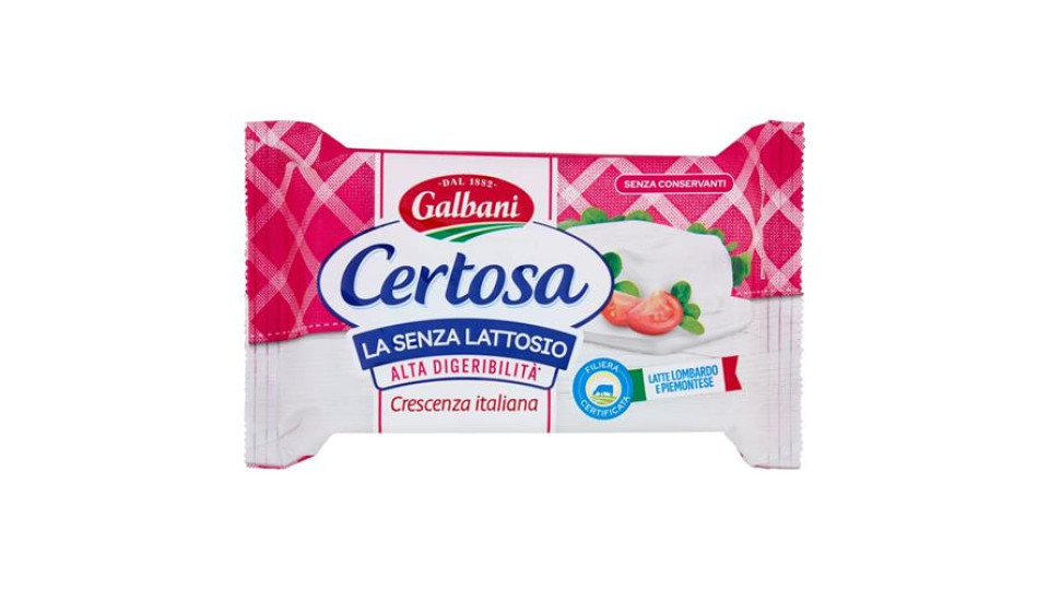 Galbani Certosa Crescenza italiana la Senza Lattosio 165 g