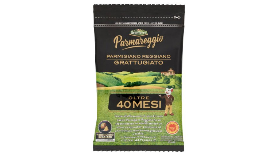 Parmareggio Parmigiano Reggiano DOP Grattugiato Oltre 40 Mesi 50 g