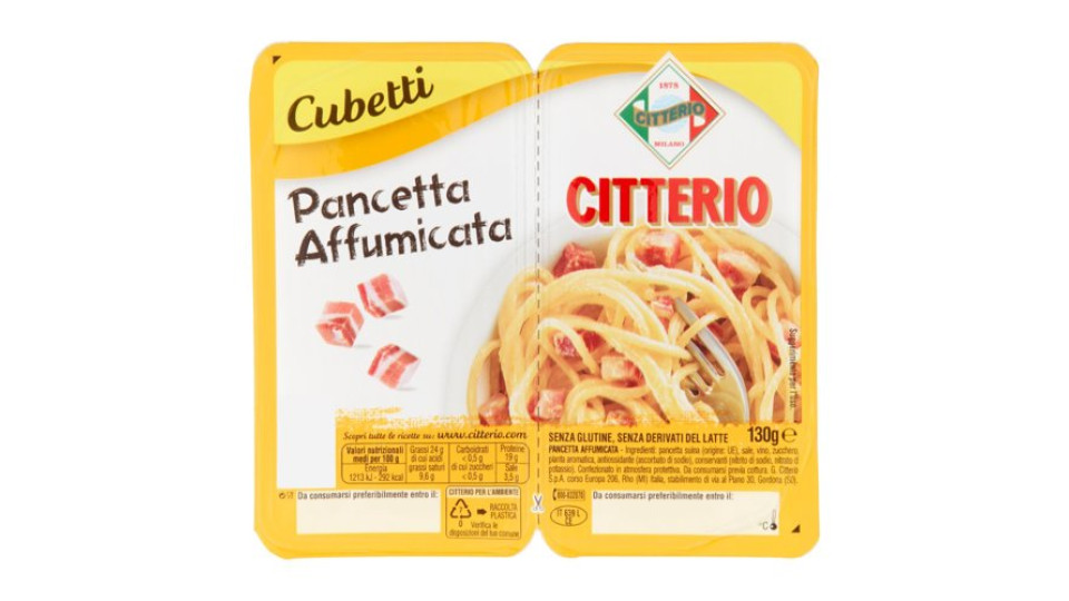Citterio Cubetti Pancetta Affumicata 130 g
